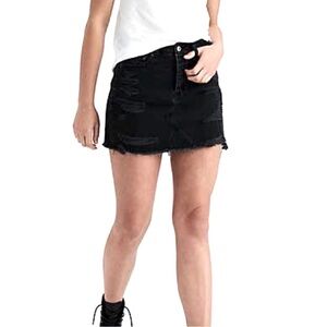 Distressed Denim skirt
